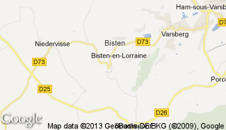Plan de Bisten-en-Lorraine