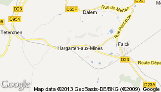 Plan de Hargarten-aux-Mines