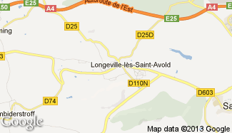 Plan de Longeville-lès-Saint-Avold