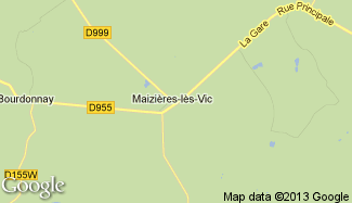 Plan de Maizières-lès-Vic