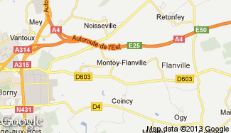 Plan de Montoy-Flanville