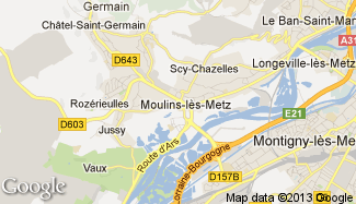 Plan de Moulins-lès-Metz