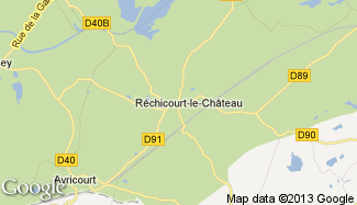 Plan de Réchicourt-le-Château