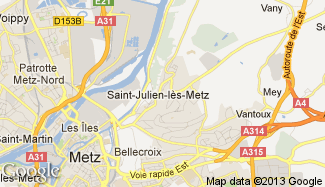 Plan de Saint-Julien-lès-Metz