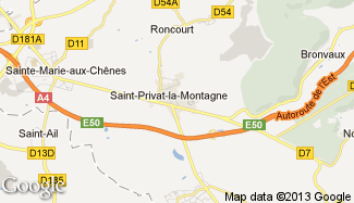 Plan de Saint-Privat-la-Montagne