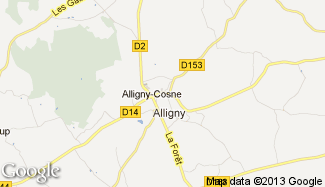 Plan de Alligny-Cosne