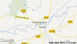 Plan de Cercy-la-Tour