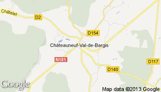 Plan de Châteauneuf-Val-de-Bargis