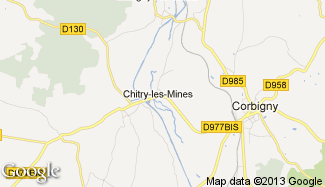 Plan de Chitry-les-Mines