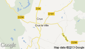 Plan de Crux-la-Ville