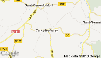 Plan de Cuncy-lès-Varzy