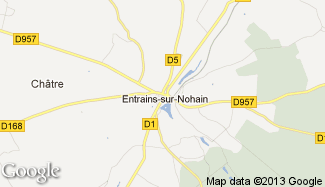 Plan de Entrains-sur-Nohain