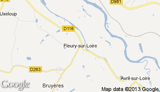 Plan de Fleury-sur-Loire