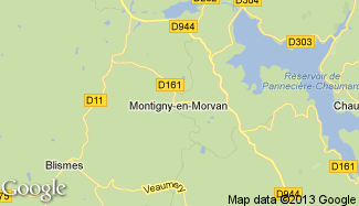Plan de Montigny-en-Morvan