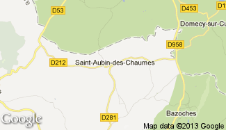 Plan de Saint-Aubin-des-Chaumes