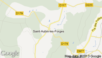 Plan de Saint-Aubin-les-Forges