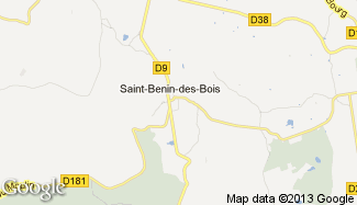 Plan de Saint-Benin-des-Bois