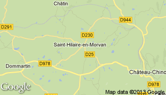 Plan de Saint-Hilaire-en-Morvan