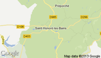 Plan de Saint-Honoré-les-Bains