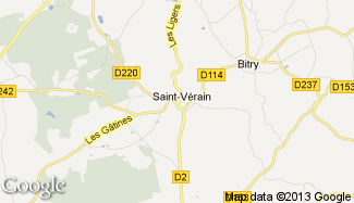 Plan de Saint-Vérain