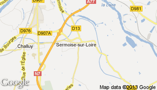 Plan de Sermoise-sur-Loire