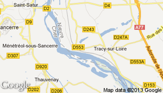 Plan de Tracy-sur-Loire