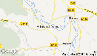 Plan de Villiers-sur-Yonne