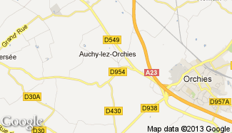 Plan de Auchy-lez-Orchies