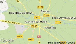 Plan de Avesnes-sur-Helpe