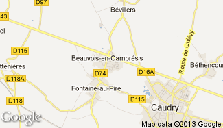 Plan de Beauvois-en-Cambrésis