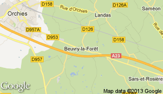 Plan de Beuvry-la-Forêt