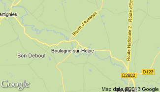 Plan de Boulogne-sur-Helpe