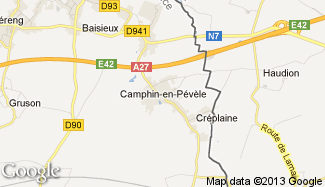 Plan de Camphin-en-Pévèle