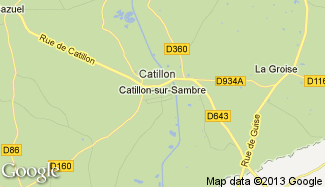 Plan de Catillon-sur-Sambre