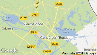 Plan de Condé-sur-l'Escaut