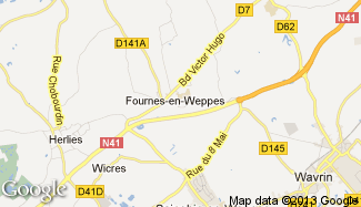 Plan de Fournes-en-Weppes