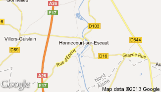 Plan de Honnecourt-sur-Escaut