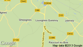 Plan de Louvignies-Quesnoy