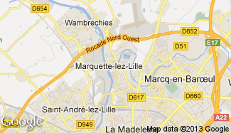 Plan de Marquette-lez-Lille