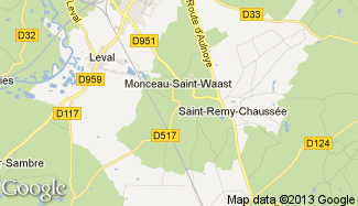 Plan de Monceau-Saint-Waast