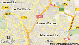Plan de Mons-en-Baroeul
