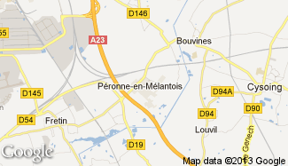 Plan de Péronne-en-Mélantois