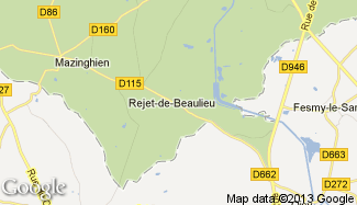 Plan de Rejet-de-Beaulieu