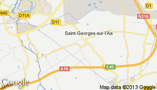 Plan de Saint-Georges-sur-l'Aa
