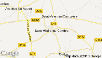 Plan de Saint-Hilaire-lez-Cambrai