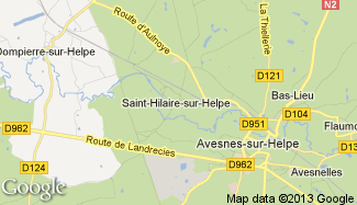Plan de Saint-Hilaire-sur-Helpe