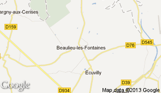 Plan de Beaulieu-les-Fontaines