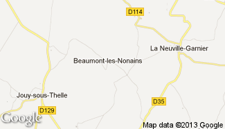 Plan de Beaumont-les-Nonains