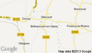 Plan de Béthancourt-en-Valois