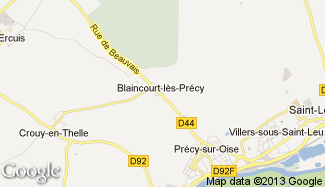 Plan de Blaincourt-lès-Précy